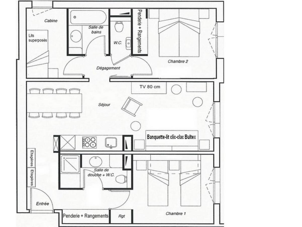 Bel Appartement Renove De 62 M², 8 Pers, Pieds Des Pistes, Parking Couvert Inclus - Les Bruyeres - Fr-1-344-345 سان-مارتن-دي-بيفيل المظهر الخارجي الصورة